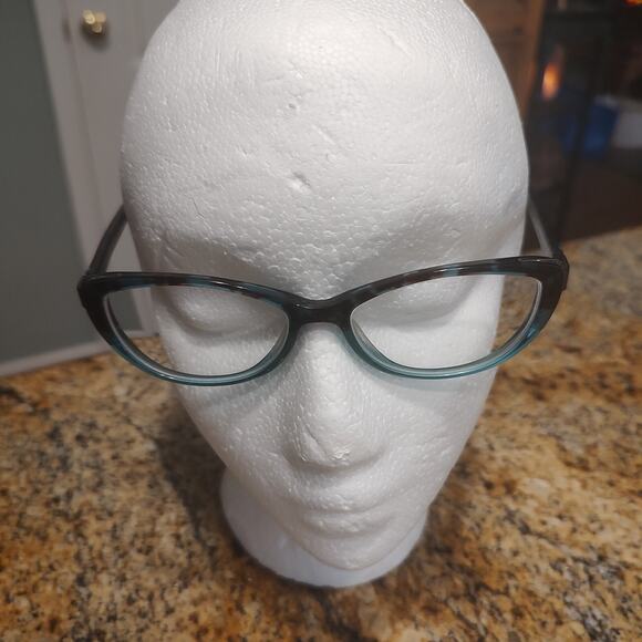 Leon Max 4010 ZYLOWARE 165 Eyeglasses Frames Blue Grey Round Cat Eye 54-16-135 - Picture 2 of 8